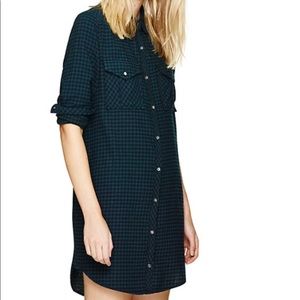 Aritzia Wilfred Free Purple Veronika Plaid Dress s